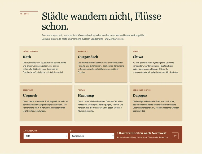 Derselbe vollständige Ortsabschnitt mit unverändertem Pfeil-Button. Im HTML trägt dieser jetzt den zugänglichen Namen „Ausgangspunkt und Ziel tauschen“.